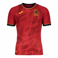 20-21 Spain Home Red Rugby Jersey Shirt