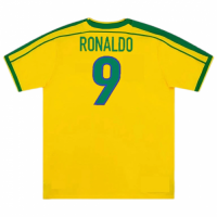 Brazil Ronaldo #9 Retro Jersey Home World Cup 1998