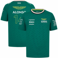 Aston Martin Aramco Cognizant F1 Racing Team Fernando Alonso Driver T-Shirt 2024