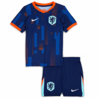 Kids Netherlands Away Jersey Kit Euro 2024