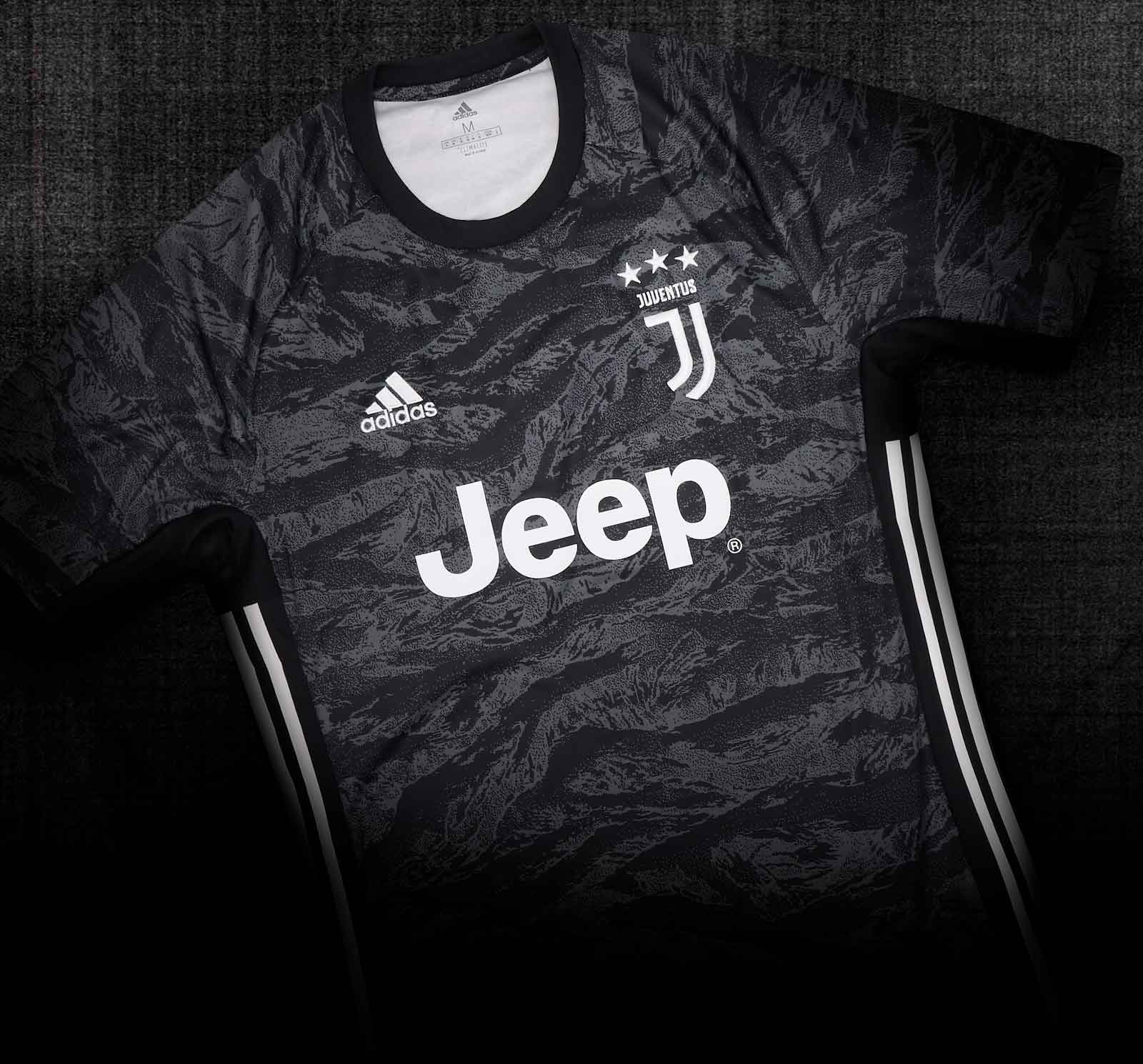 19 20 Juventus Goalkeeper Black Soccer Jersey Shirt